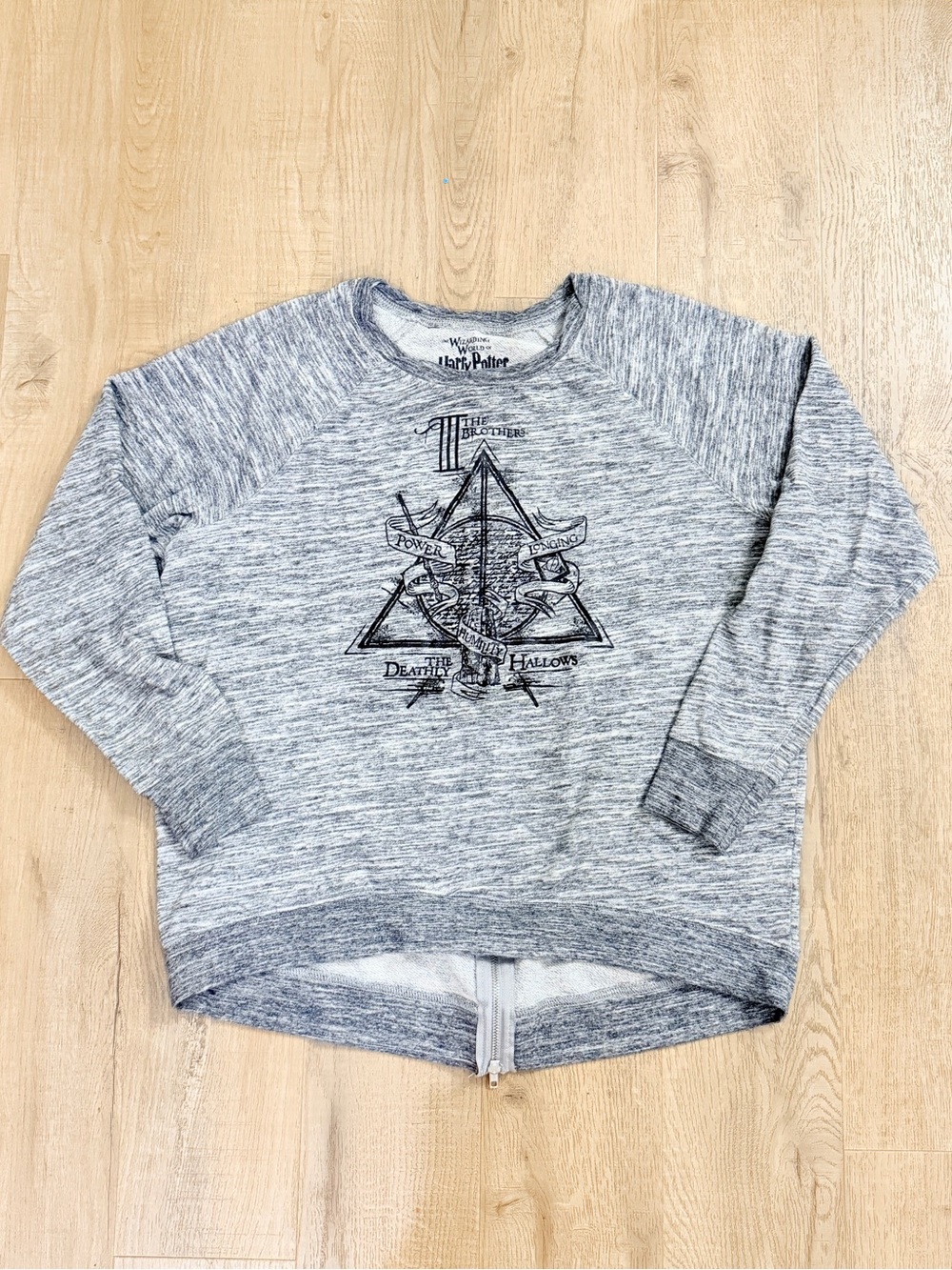 Universal Studios Harry Potter Women's Deathly Hallows Pullover Sweatshirt